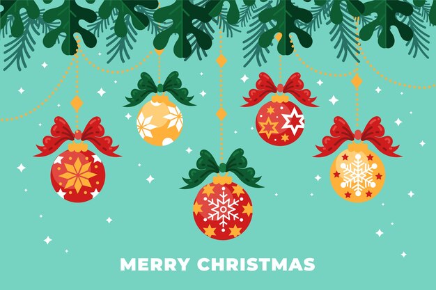 El concepto de fondo de la Feliz Navidad
