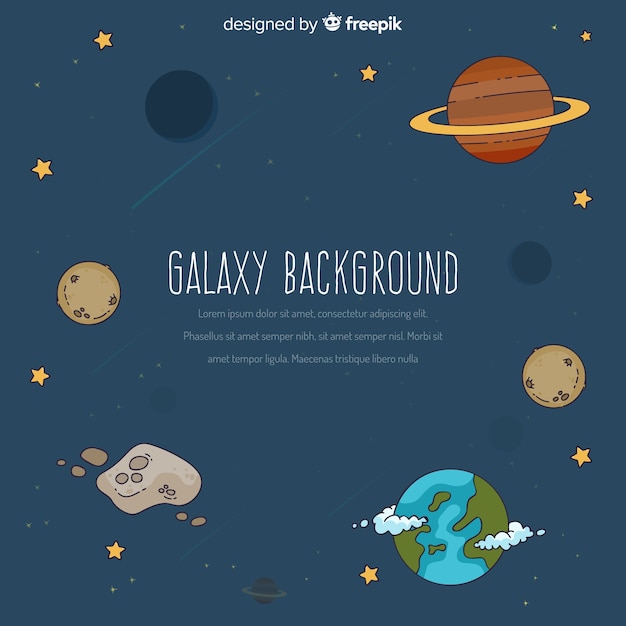Concepto de fondo de galaxia