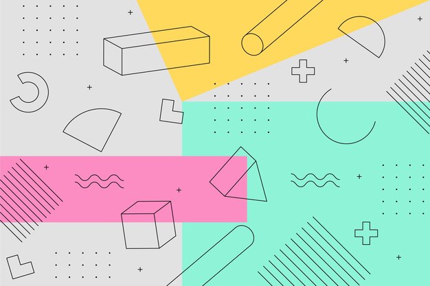 Concepto de fondo geométrico de diseño gráfico