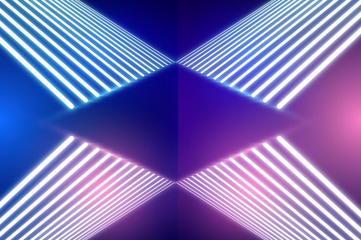 Vector gratuito concepto de fondo de luces de neón