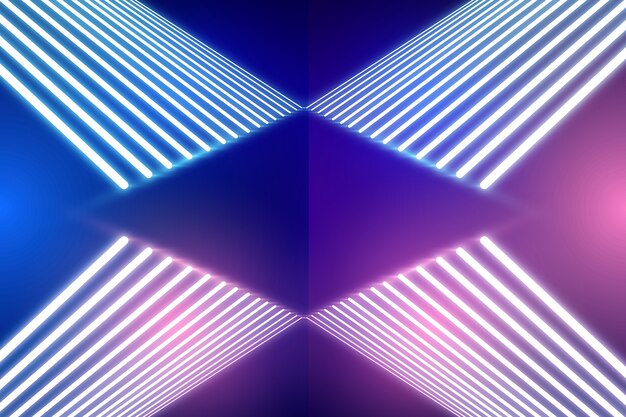 Concepto de fondo de luces de neón