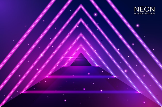 Concepto de fondo de luces de neón