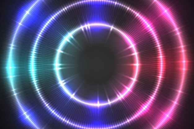 Concepto de fondo de luces de neón