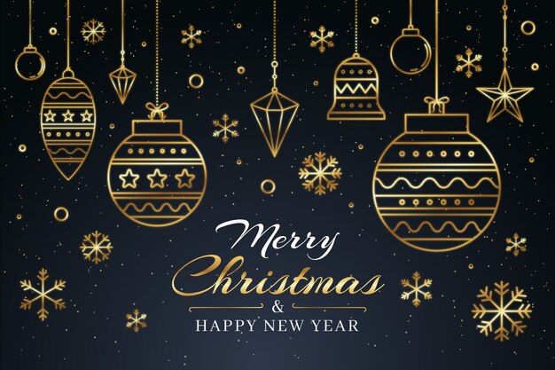 Concepto de fondo navideño en estilo esquema