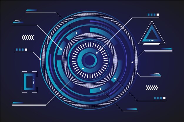 Concepto de fondo de pantalla futurista