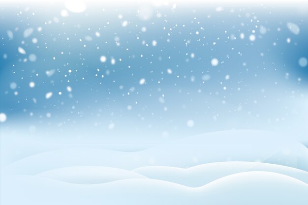 Concepto de fondo realista nevadas