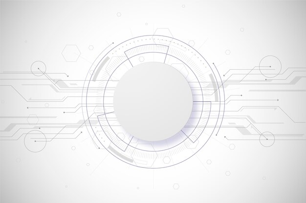Concepto de fondo de tecnología blanca