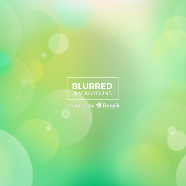 Concepto de fondo verde bokeh