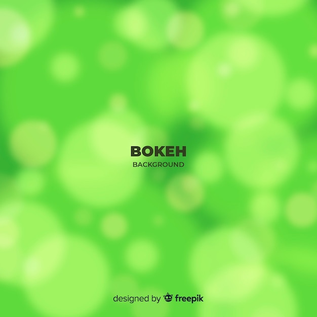 Vector gratuito concepto de fondo verde bokeh