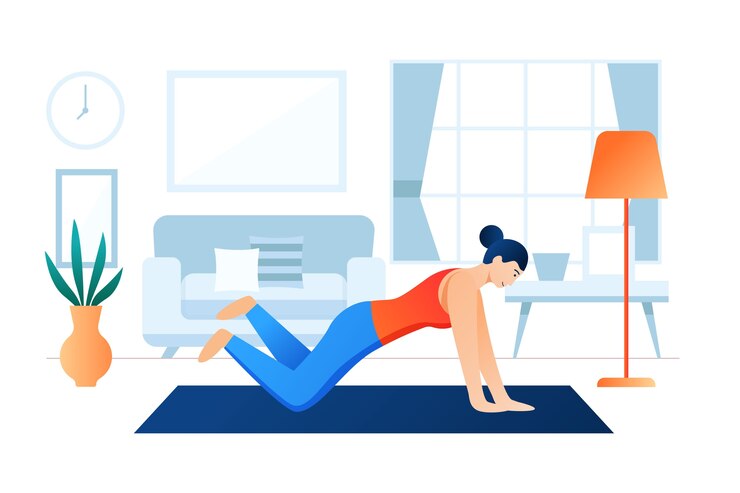 Vector gratuito concepto de formación en casa