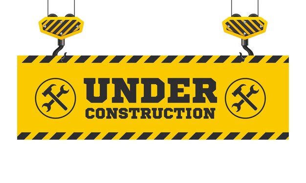 Concepto de gancho para colgar en construcción