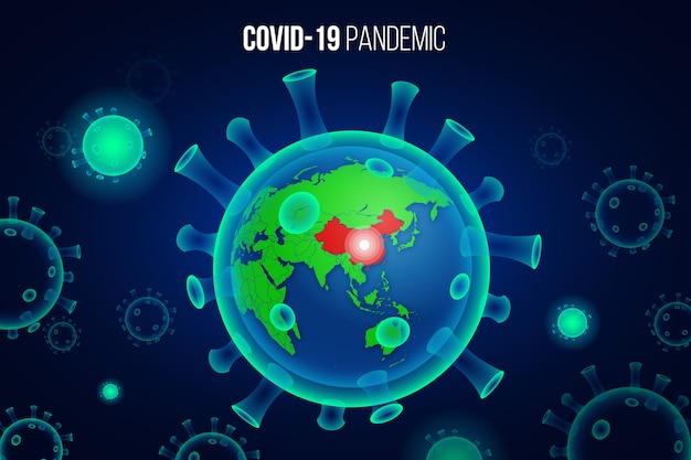 Concepto de globo de coronavirus