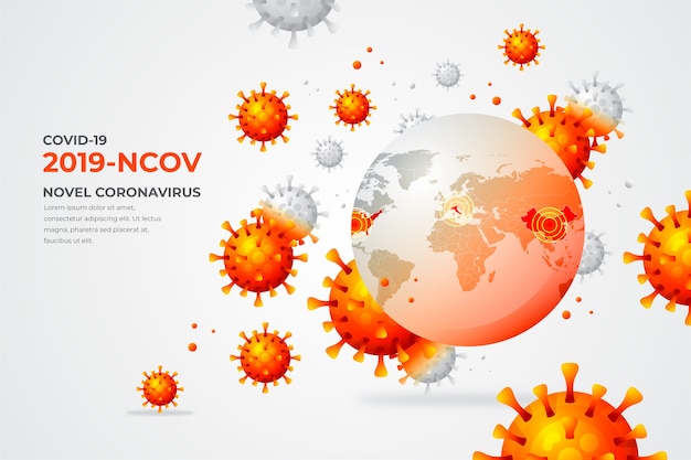 Concepto de globo de coronavirus