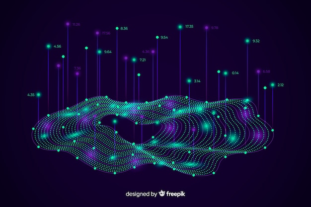 Concepto de grandes datos abstractos de fondo