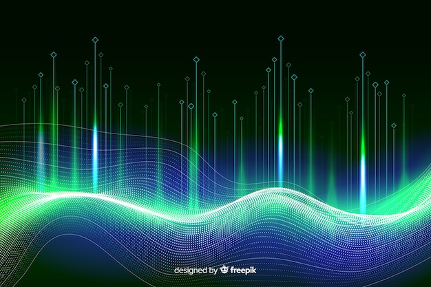 Vector gratuito concepto de grandes datos de fondo abstracto