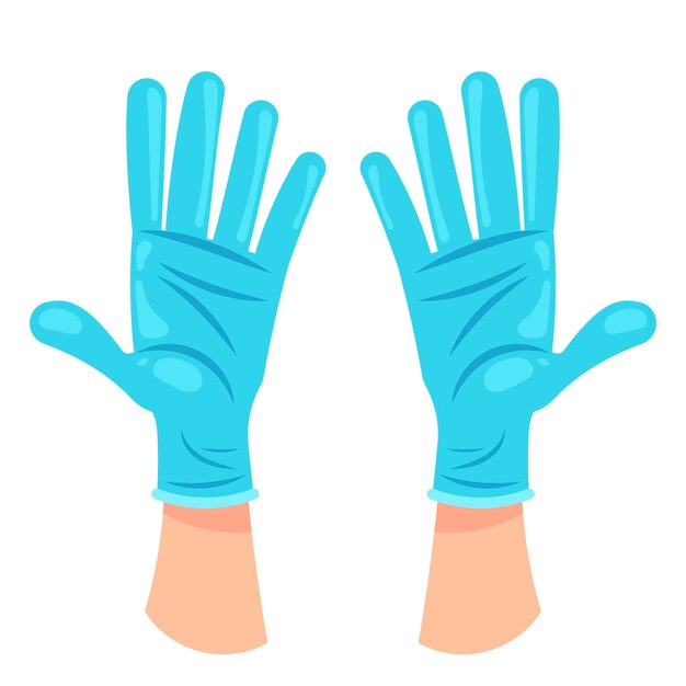 Concepto de guantes de protección