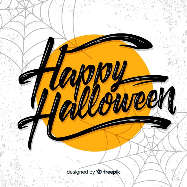 Concepto de Halloween con fondo de letras