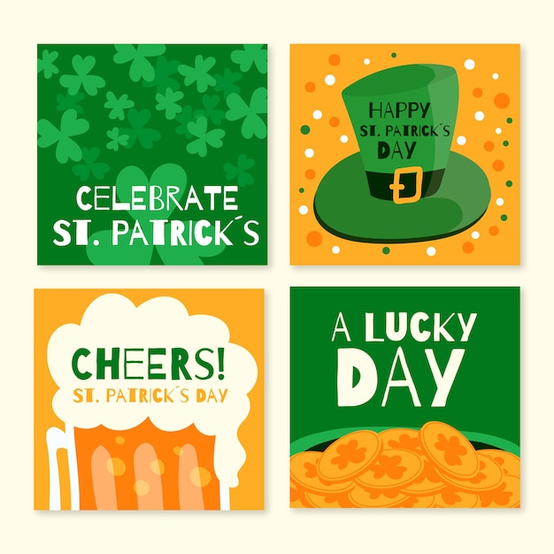 Concepto de historias de instagram para st. día de san patricio