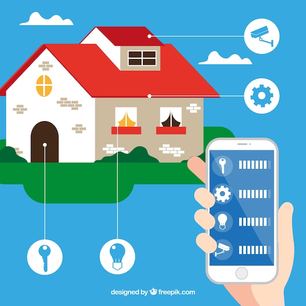 Concepto de hogar inteligente