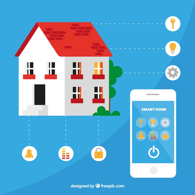 Concepto de hogar inteligente