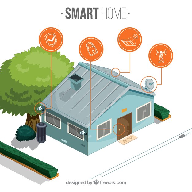 Concepto de hogar inteligente