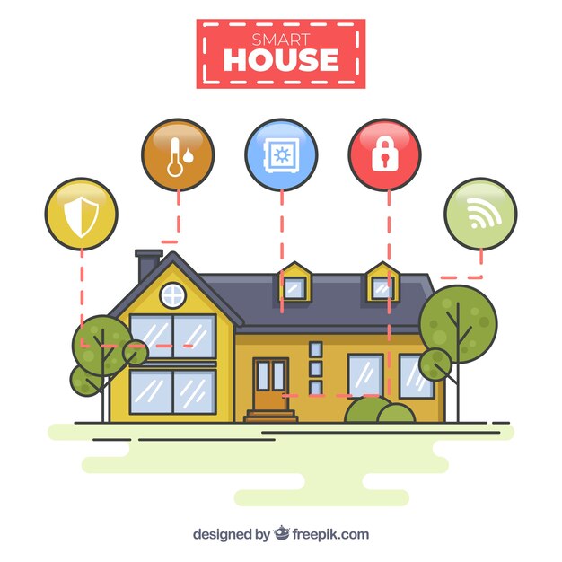 Concepto de hogar inteligente