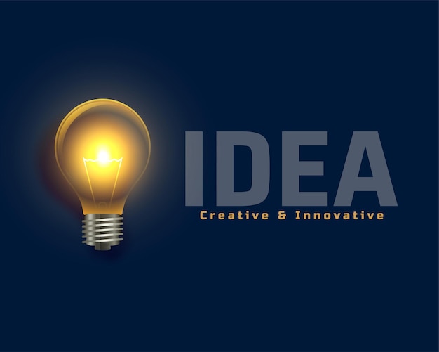 concepto de idea de energía creativa e innovadora con bombilla brillante