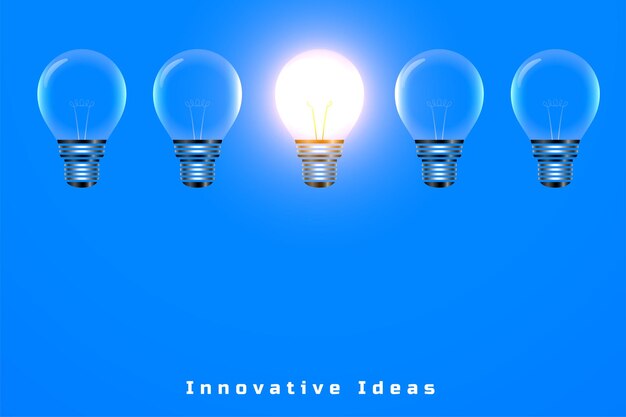 concepto de idea de invención de electricidad con bombilla incandescente