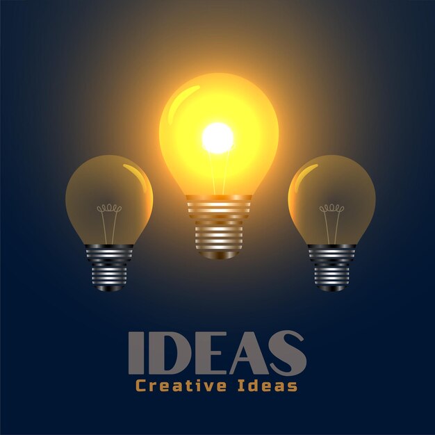 concepto de idea de tecnología con bombilla incandescente