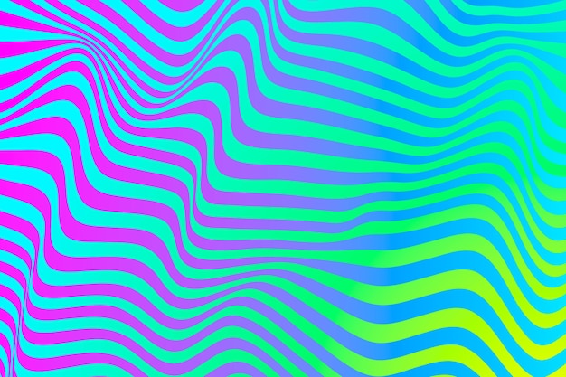 Concepto de ilusión óptica psicodélica de fondo