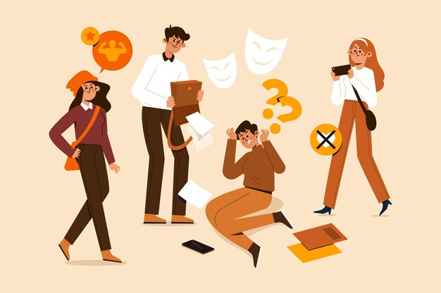 Concepto de ilustración de bullying