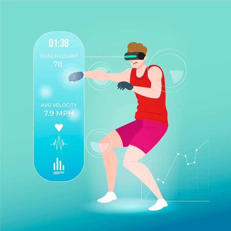 Vector gratuito concepto de ilustración de gimnasio virtual