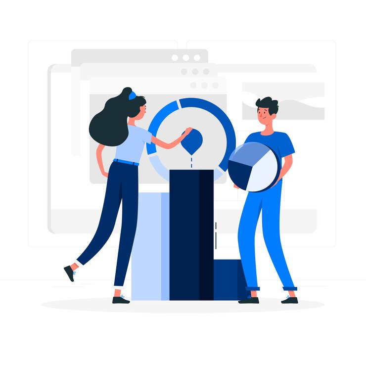 Vector gratuito concepto de ilustración de gráficas