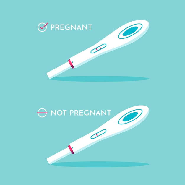 Vector gratuito concepto de ilustración de prueba de embarazo