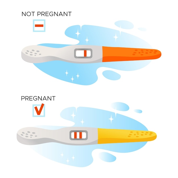 Vector gratuito concepto de ilustración de prueba de embarazo