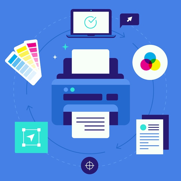 Concepto de impresión digital