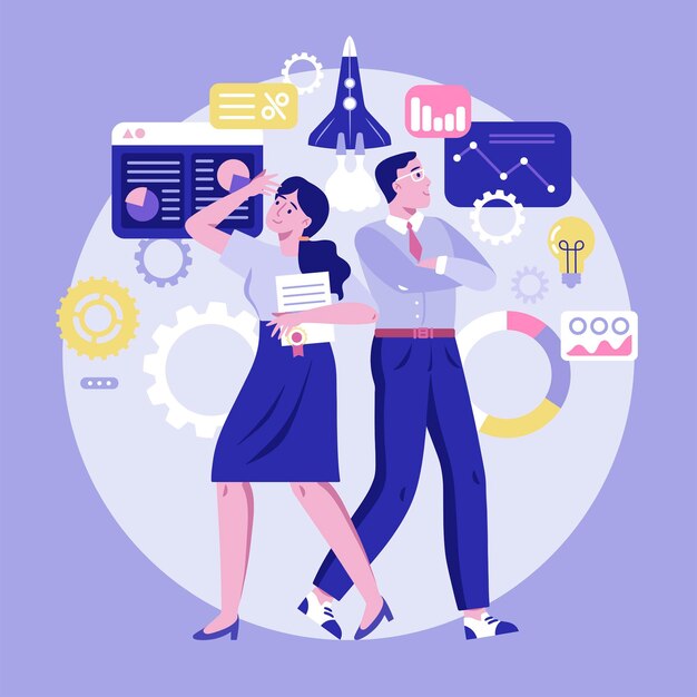 Concepto de innovación dibujado a mano
