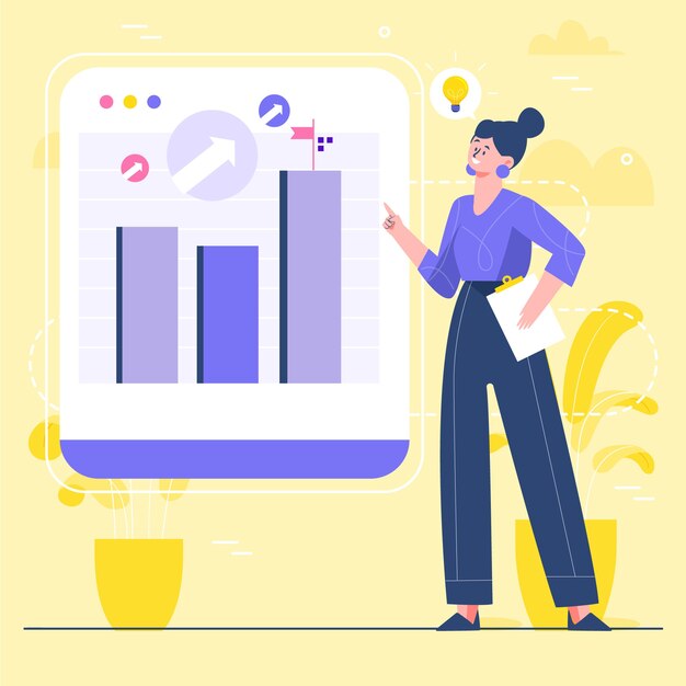 Concepto de innovación de diseño plano