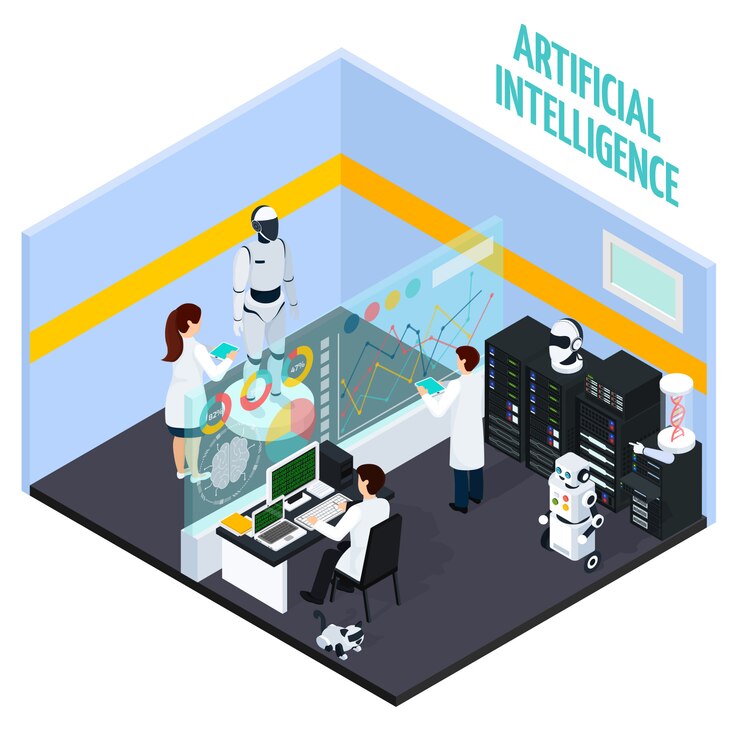 Vector gratuito concepto de inteligencia artificial