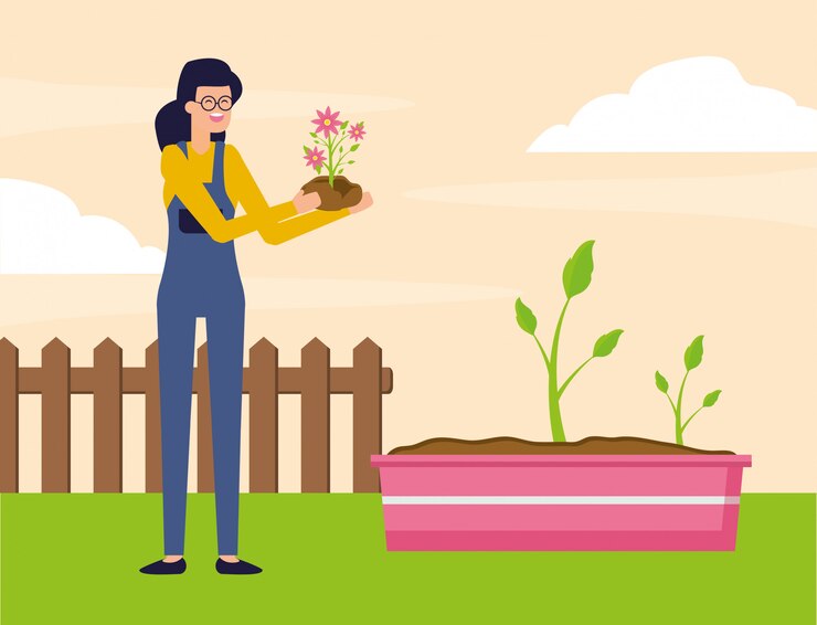 Vector gratuito concepto de jardinería