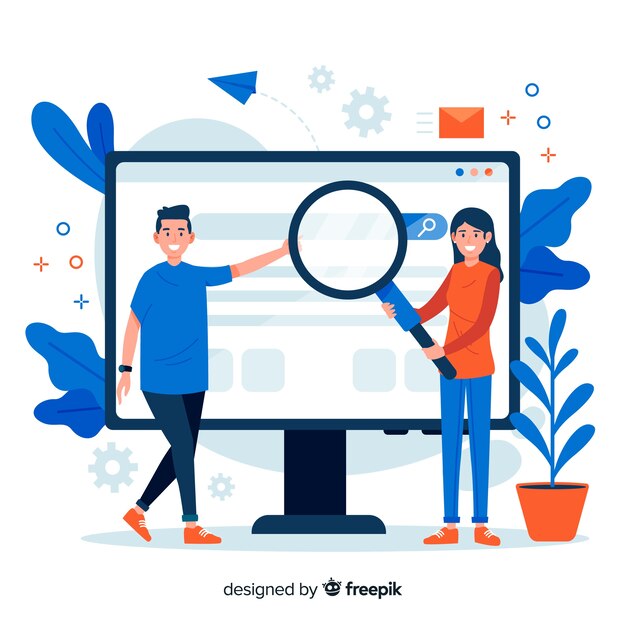 Concepto para landing page de búsqueda