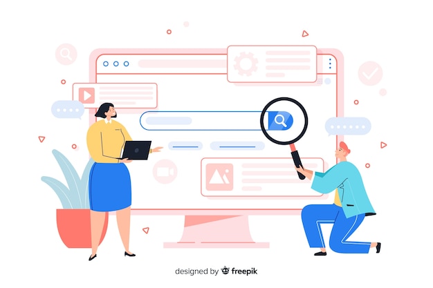 Concepto para landing page de búsqueda