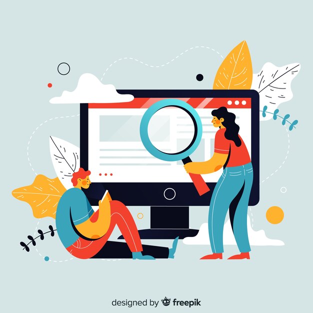 Concepto para landing page de búsqueda