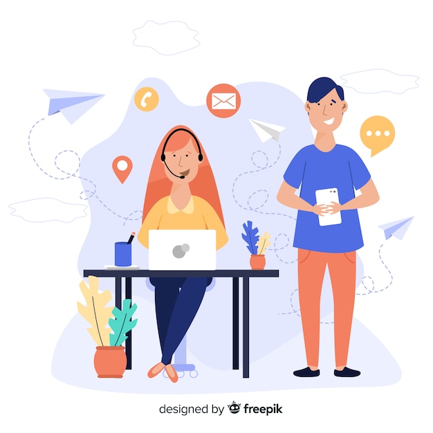 Concepto para landing page de contacto