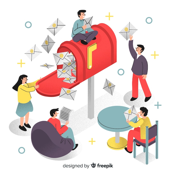 Vector gratuito concepto de landing page de contacto