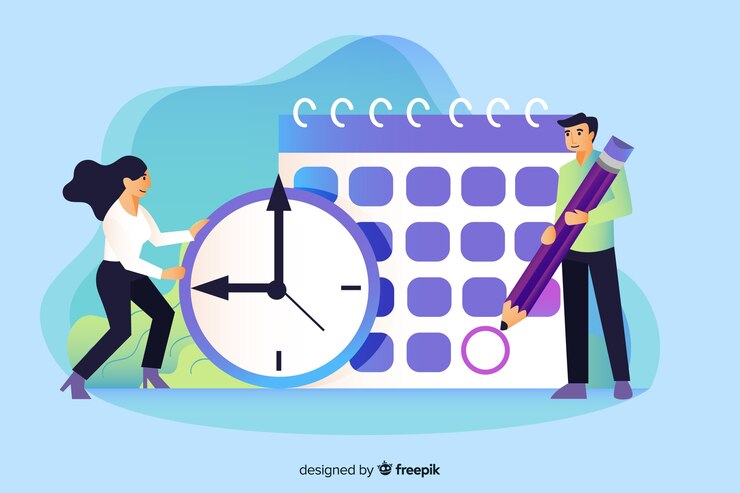 Vector gratuito concepto de landing page de manejo del tiempo