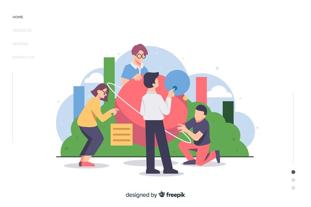 Concepto para landing page de marca