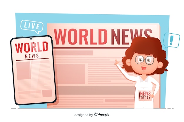 Concepto para landing page de noticias