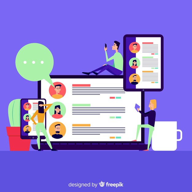 Concepto de landing page de reseñas