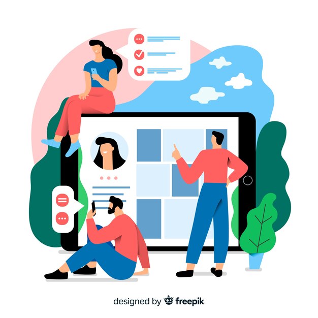 Concepto de landing page de reseñas